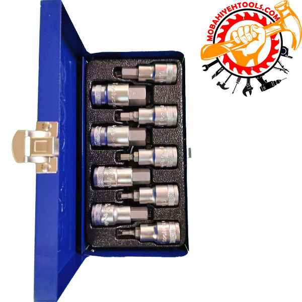 آچار بکس آلنی 9 پارچه 1/2 اسکای کد ST-7129H