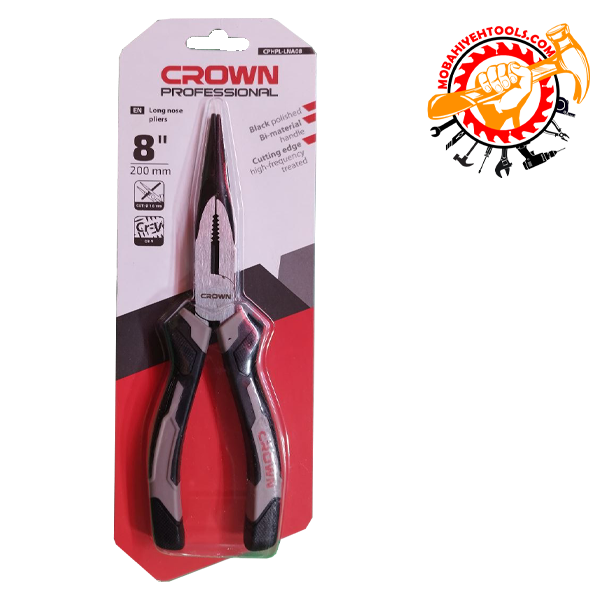 انبر دم باریک 8 اینچ کرون CROWN کد CPHPL-LNA08