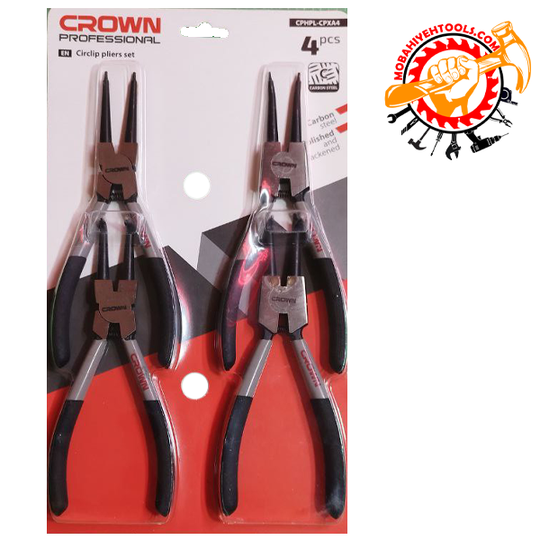 ست انبر خارکش ۴ عددی کرون سایز ۷ اینچ کد CPHPL-CPXA4