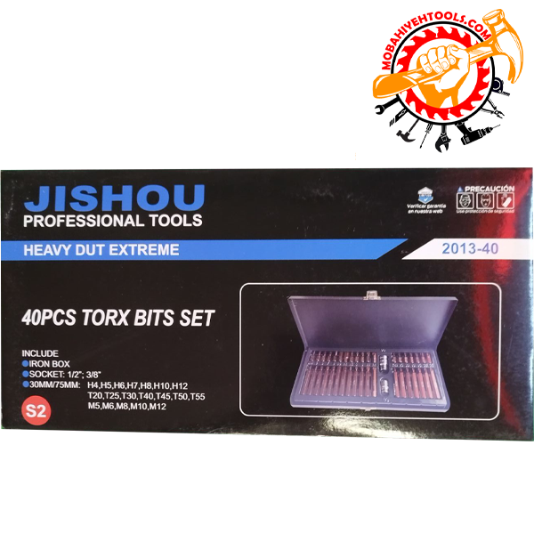 آچار جعبه بیت ۴۰ پارچه S2 جیشو JISHOU