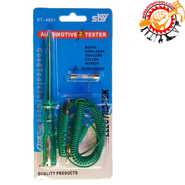 لامپ تست فیوز و سیم کشی اسکای دو رنگ(نشانگر مثبت و منفی) کد ST-4601