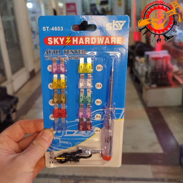 لامپ تست فیوز و سیم کشی اسکای (یدکی دار) کد ST-4603
