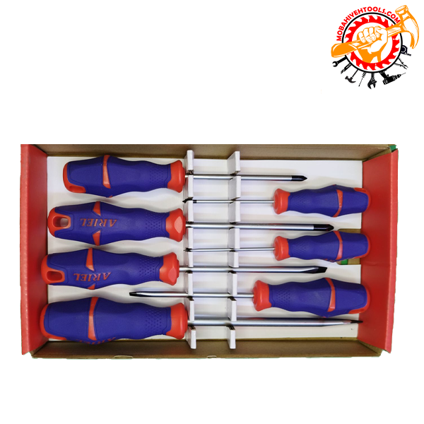 ست پیچ گوشتی 7 عددی دسته TPR آریل کد PGM0710