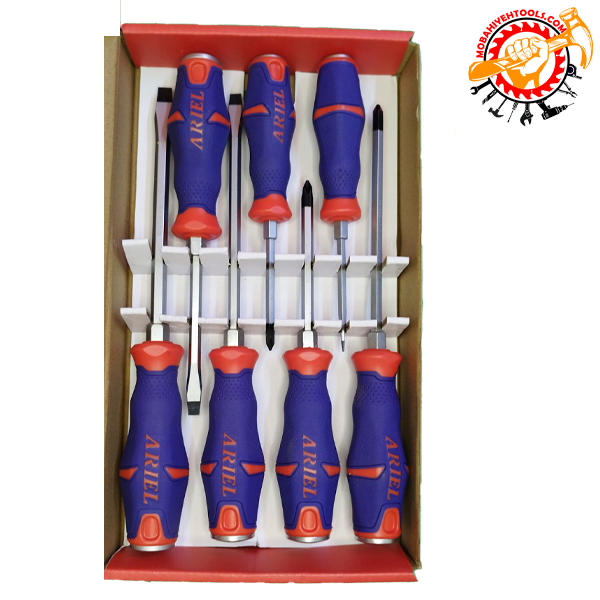 ست پیچ گوشتی ضربه ای 7 عددی دسته TPR آریل کد PGZ0710